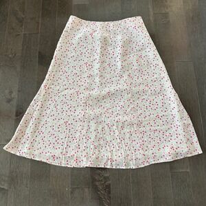 Vintage Soft Girl Coquette David Brooks Midi Skirt Floral Romantic 90s‎ Pink 8